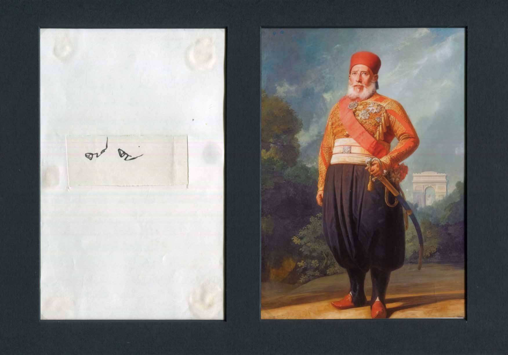 Ibrahim Pasha of Egypt Autograph