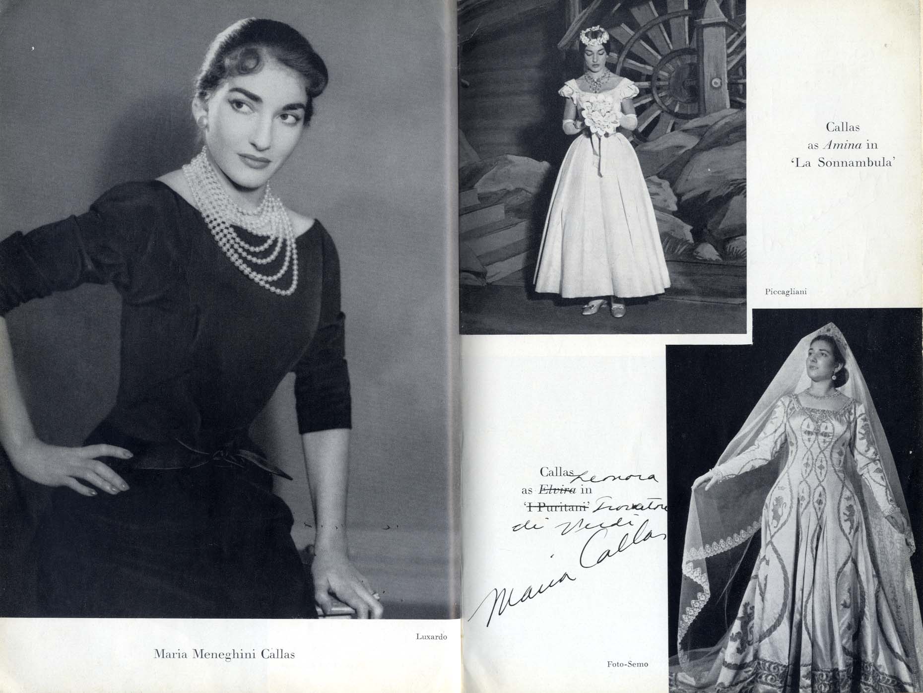 Opera Singers Autographs