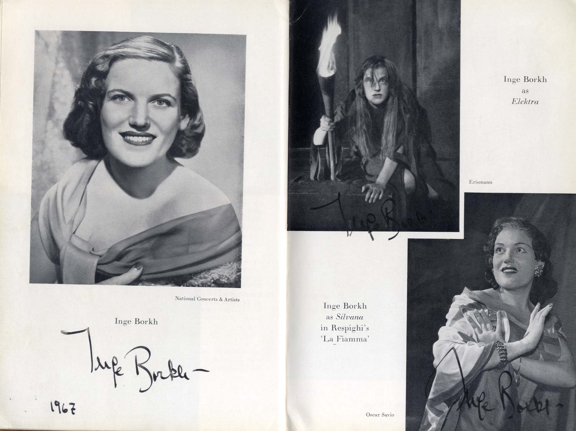 Opera Singers Autographs