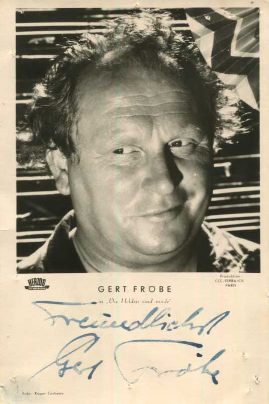 Gert Fröbe Autograph Autogramm | ID 15680575996285