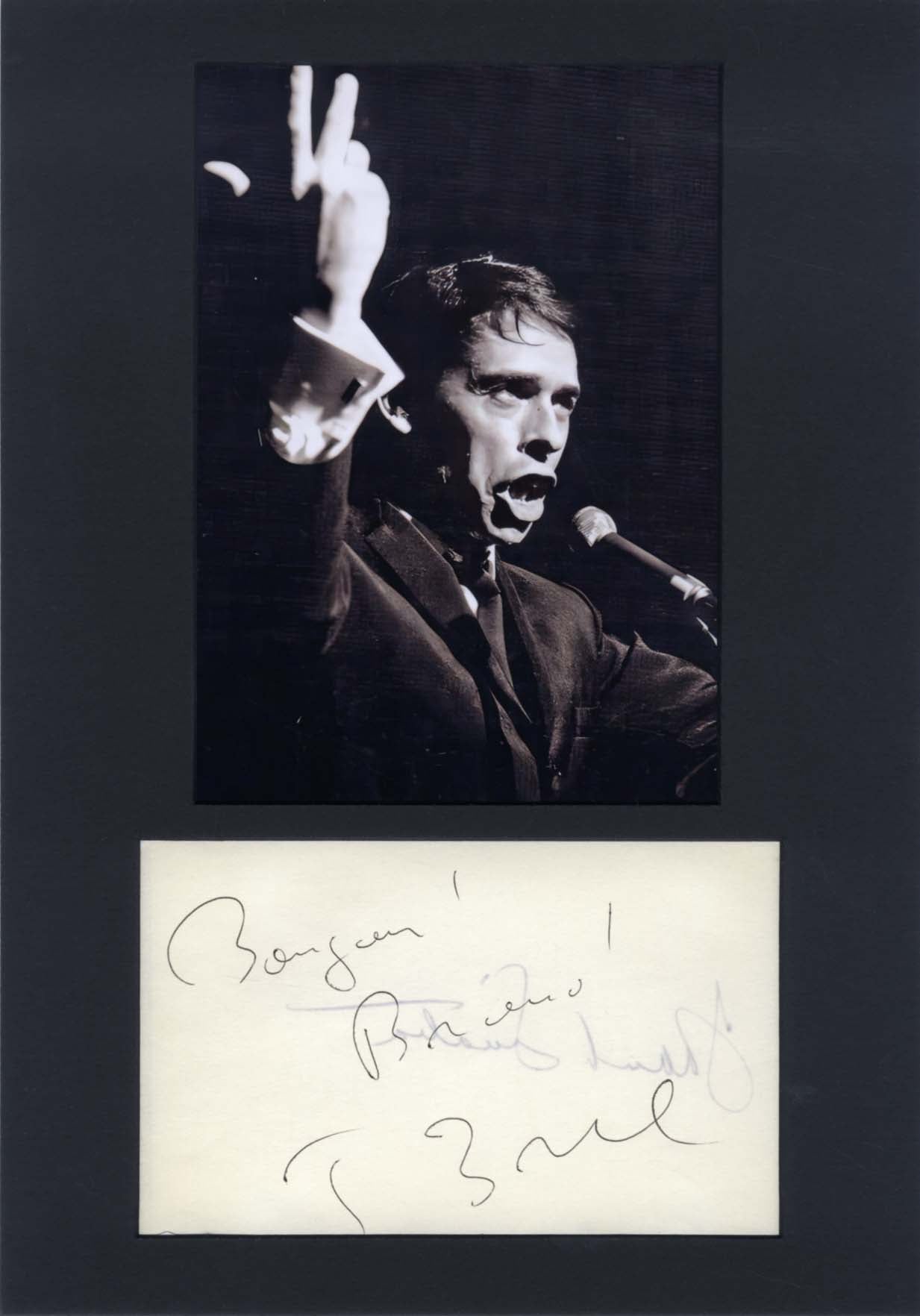 Frank Sinatra & Jacques Brel Autographs