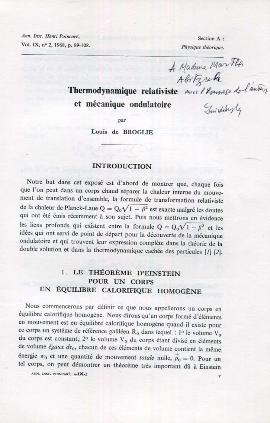 Louis-Victor de Broglie Autograph Autogramm | ID 15690448208253