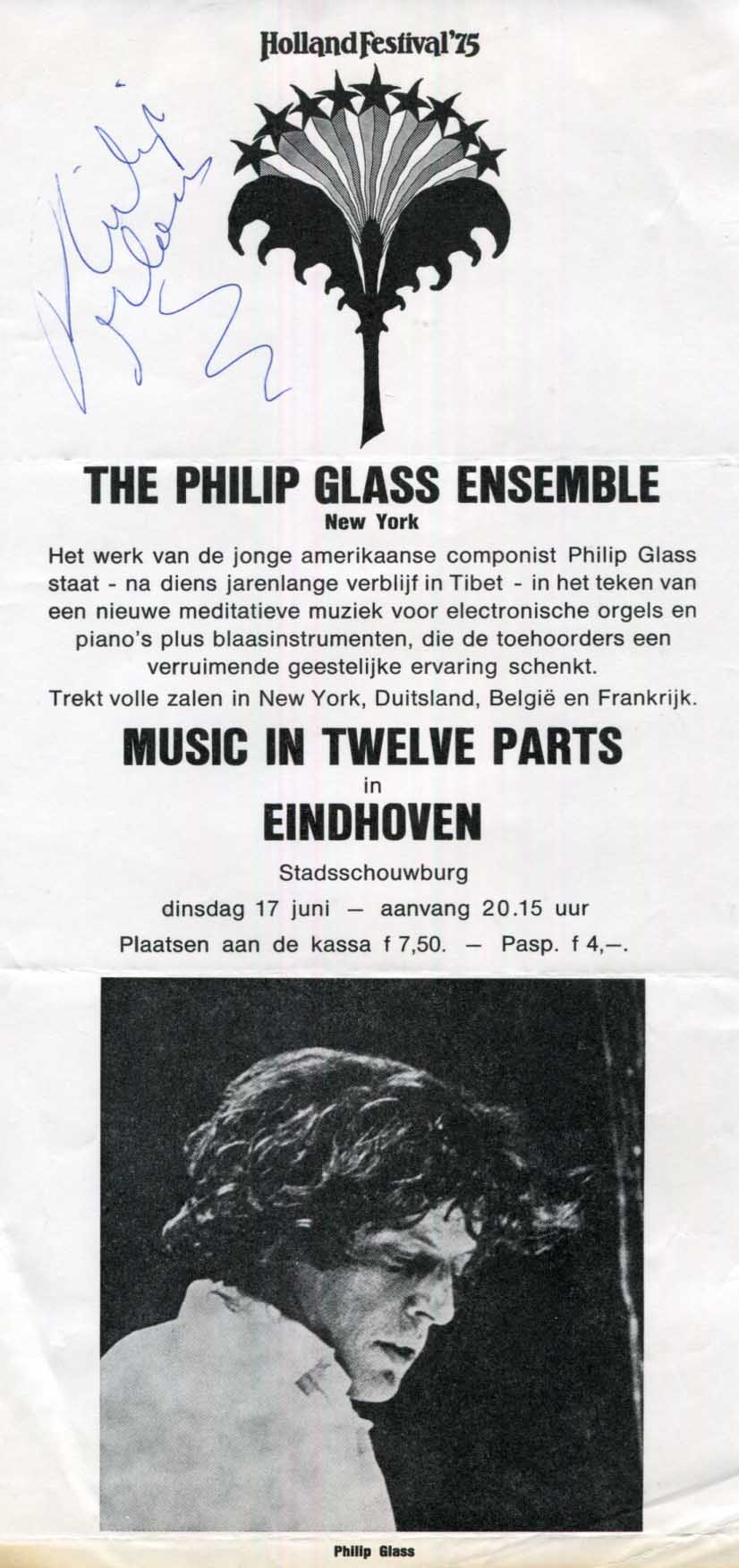 Philip Glass Autograph Autogramm | ID 15690586685821