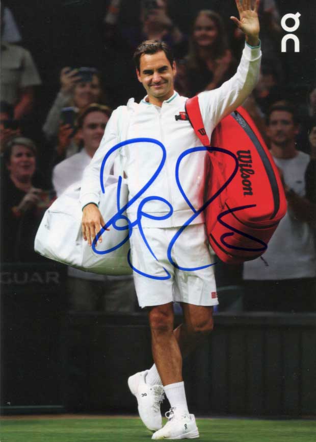 Roger Federer Autograph Autogramm | ID 15694257193341