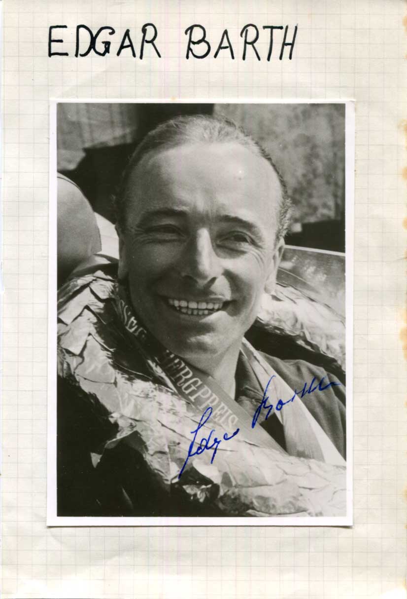 Wolfgang Berghe von Trips Autograph