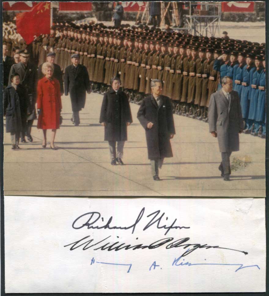 Richard Nixon & Henry Kissinger Autographs
