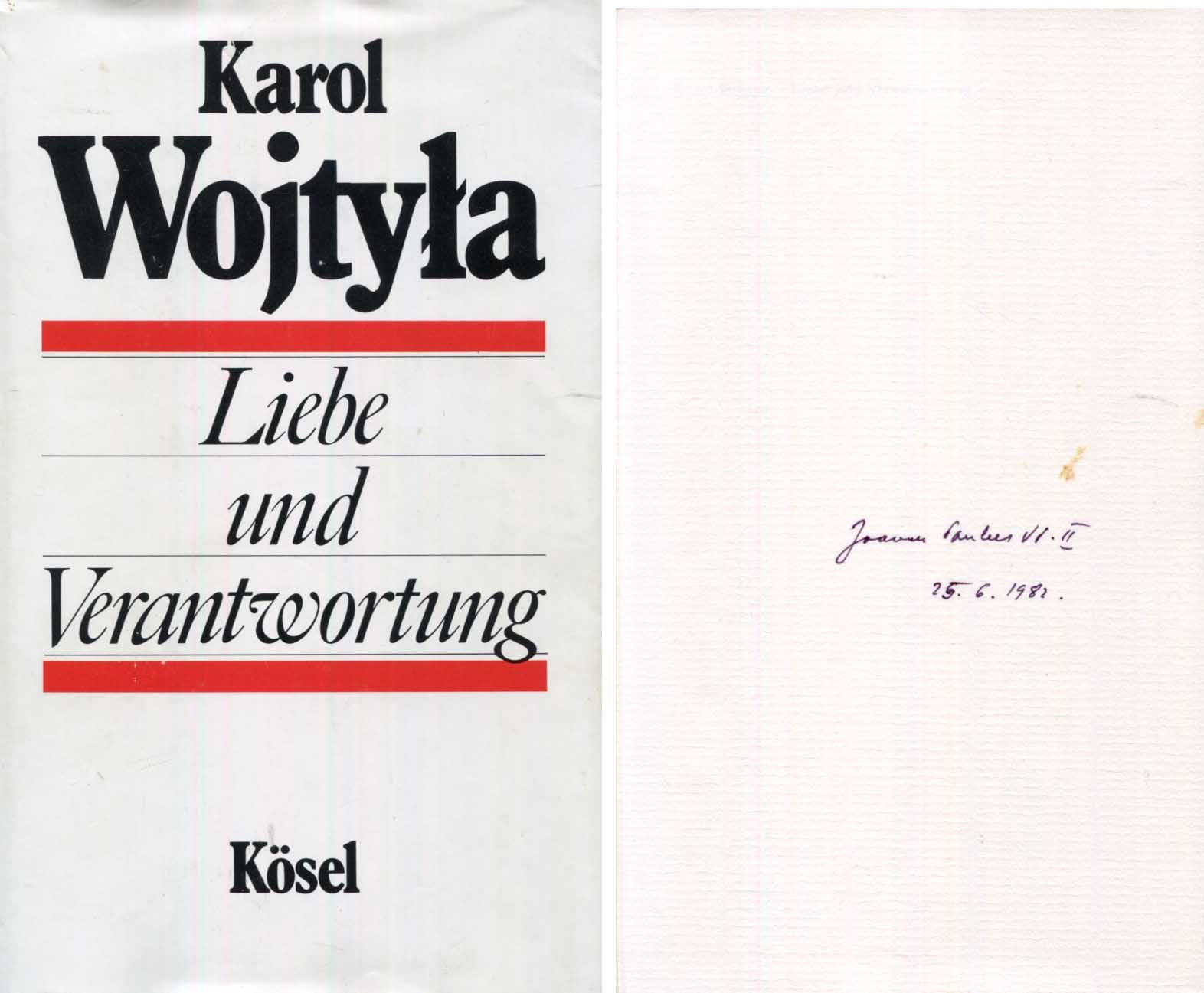 Papst Johannes Paul II. Autogramm