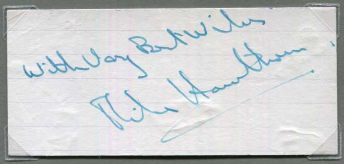 Mike Hawthorn Autograph