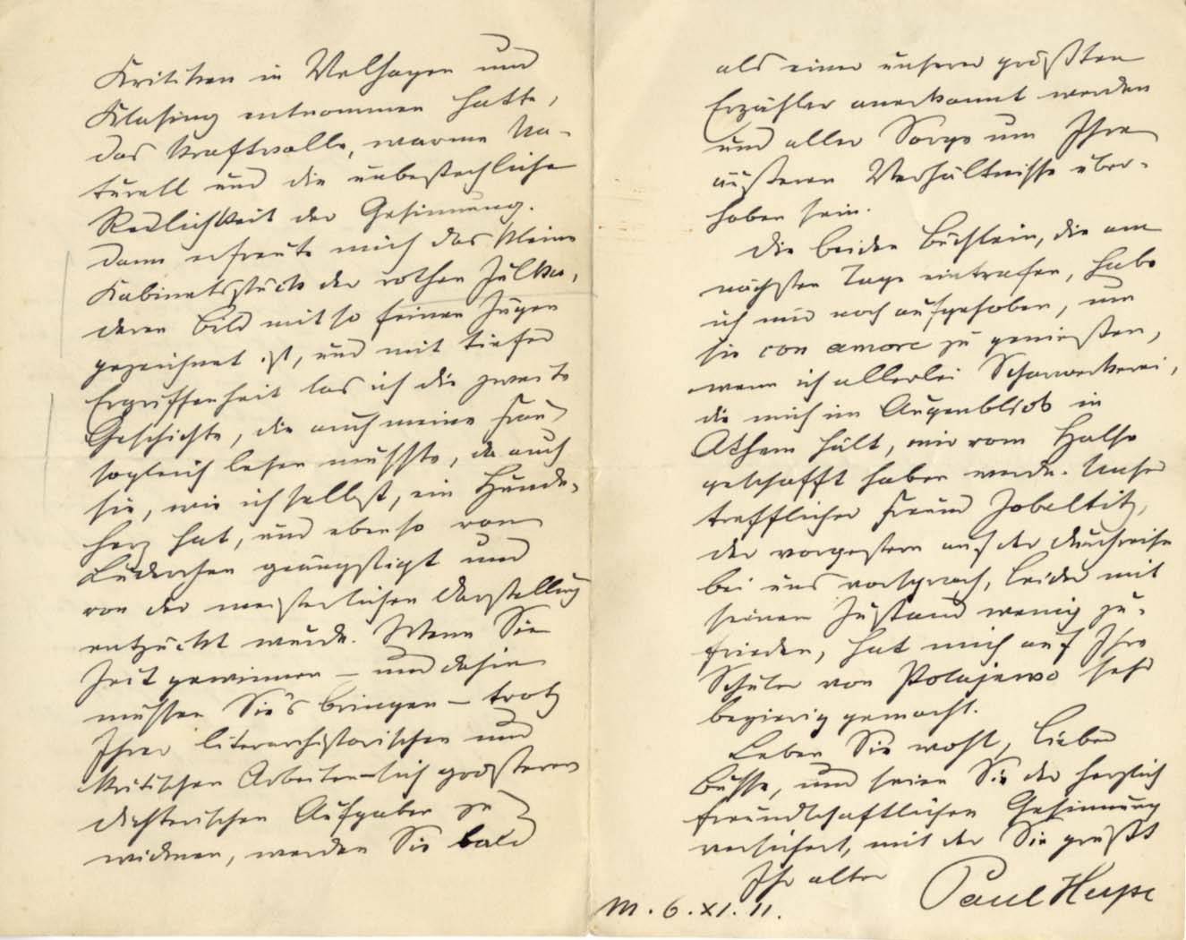 Paul Heyse Autographs