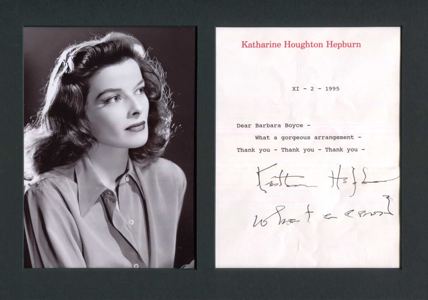 Katherine Hepburn Autograph Autogramm | ID 15727724790141
