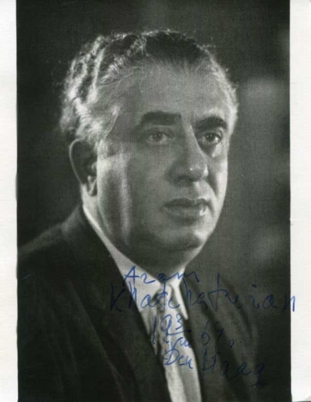 Aram Khachaturian Autograph Autogramm | ID 15728943661437