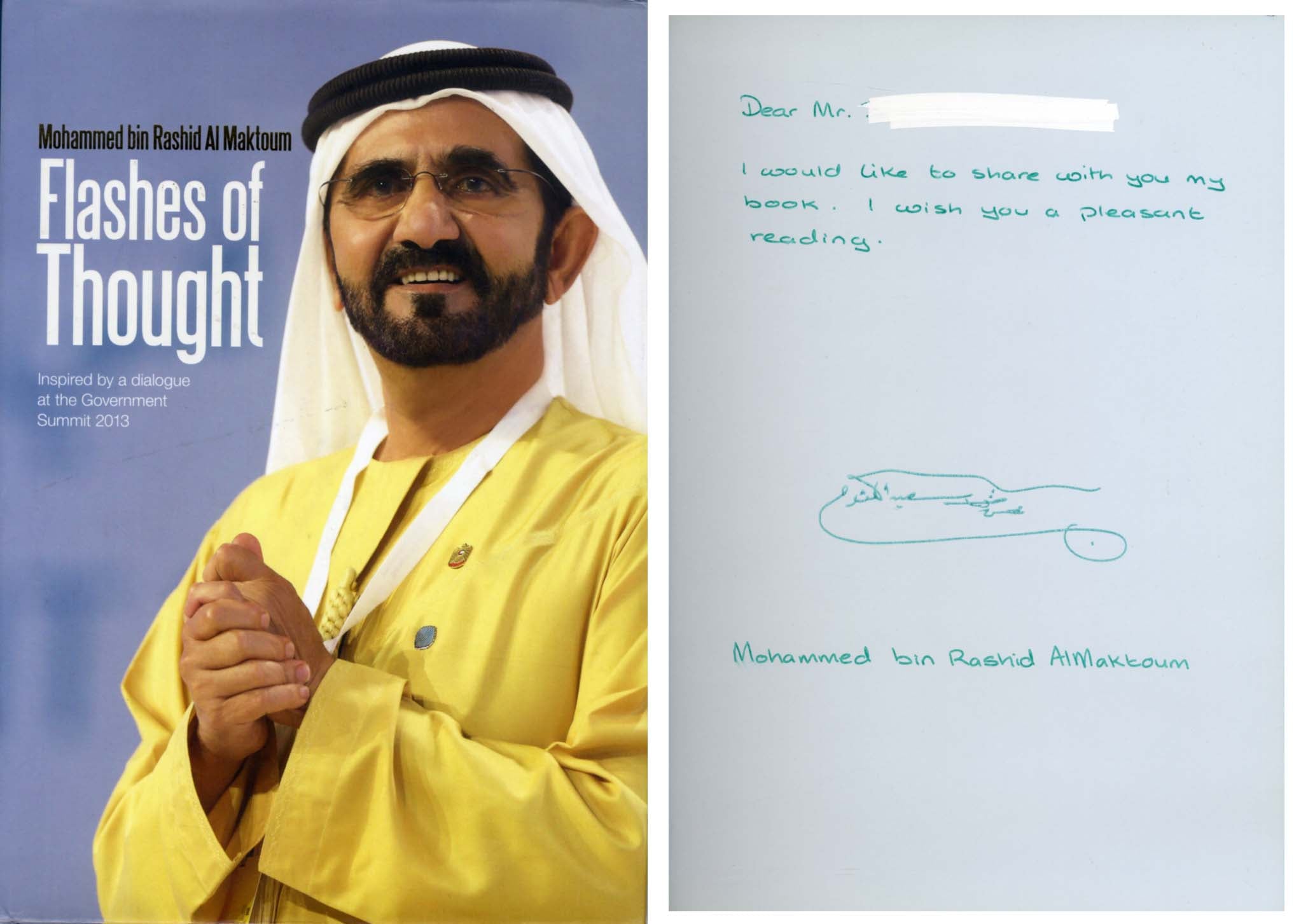 Mohammed bin Rashid Al Maktoum Autograph