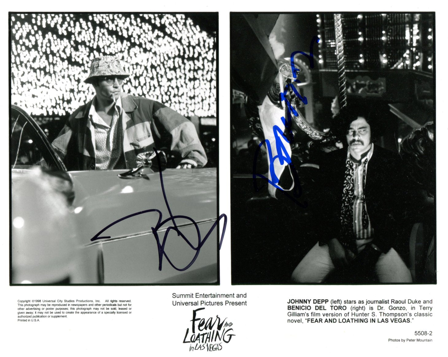 Fear and Loathing in Las Vegas (film) Autographs