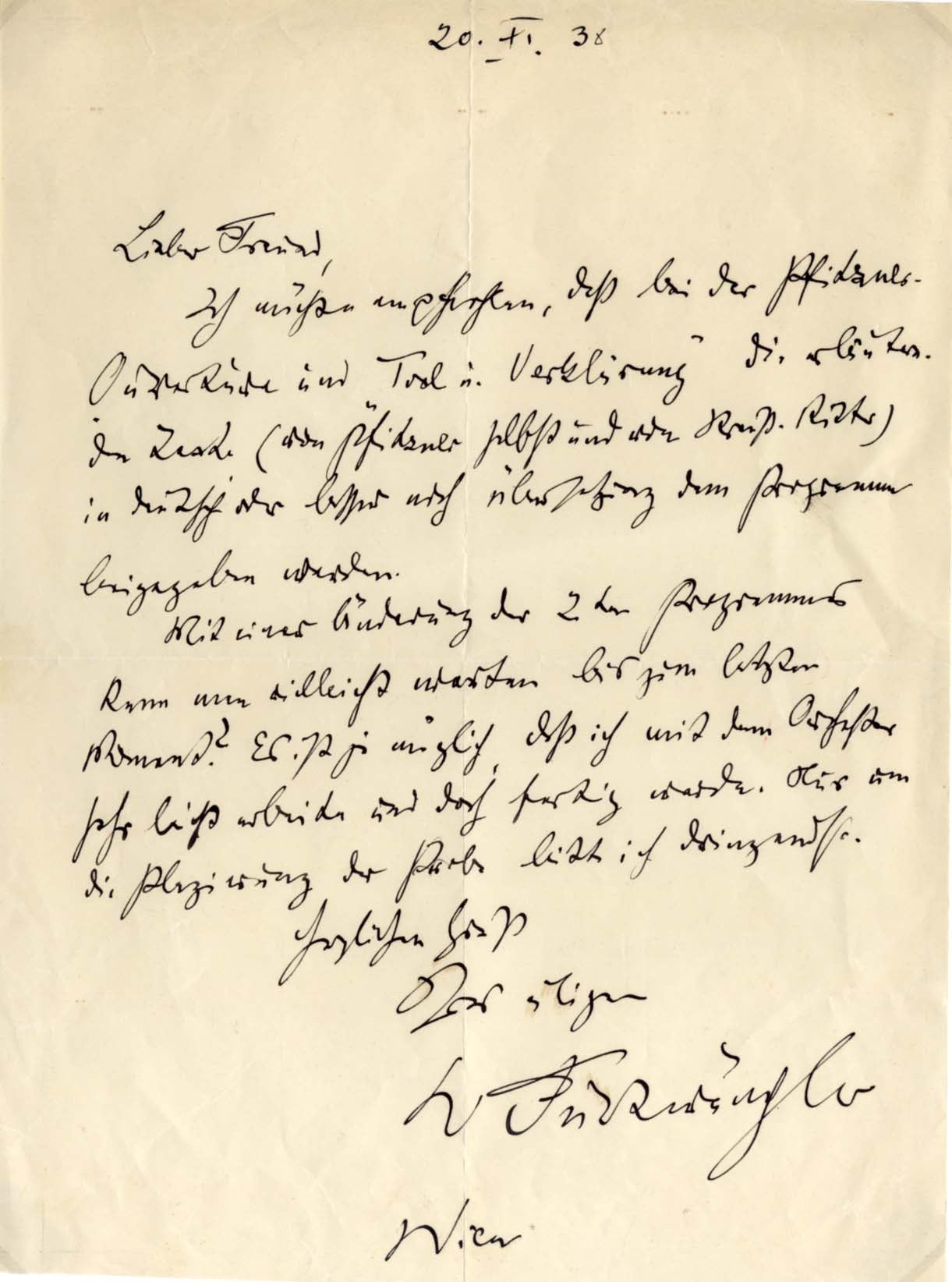 Wilhelm Furtwängler Autograph
