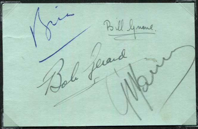 Giuseppe Farina & Birabongse Bhanudej `Prince Bira` Autographs