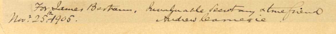 Andrew Carnegie Autograph