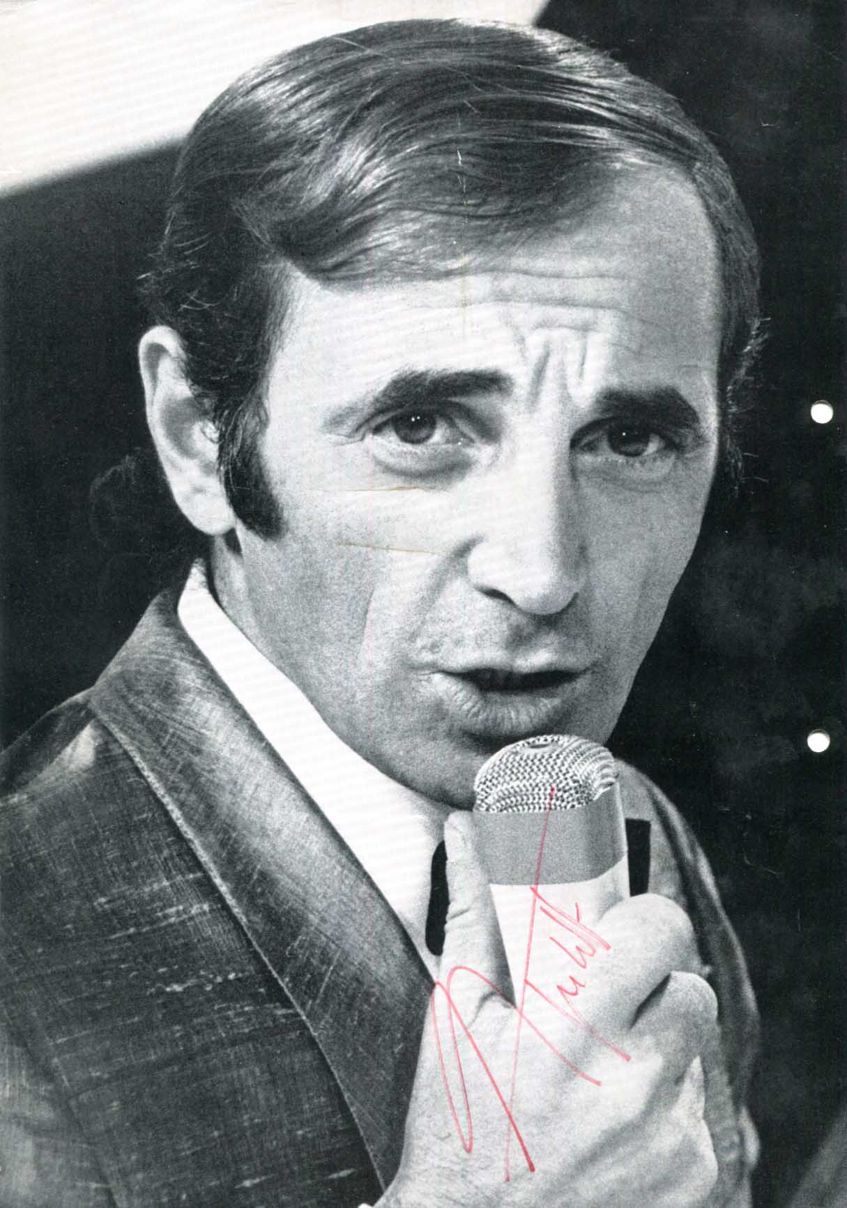 Charles Aznavour Autograph