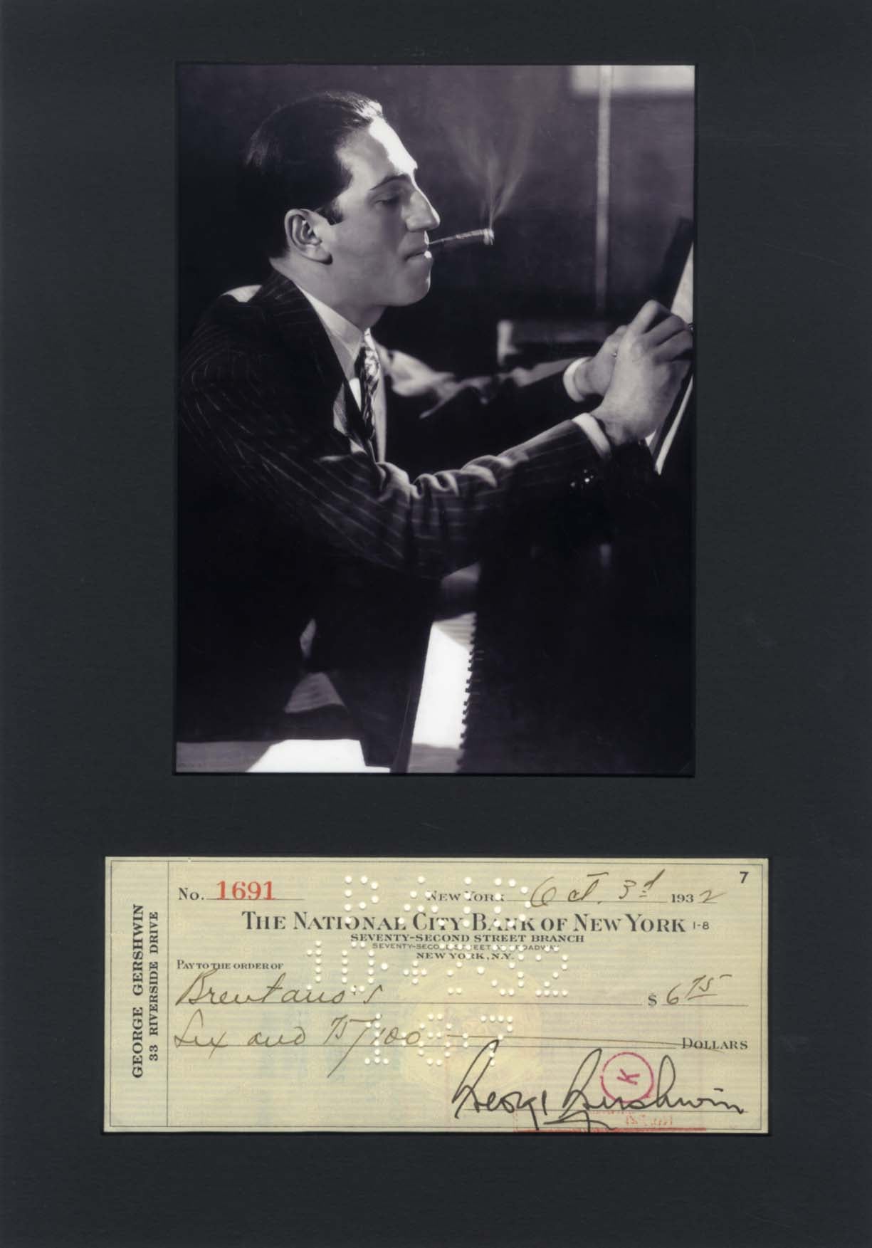 George Gershwin Autograph