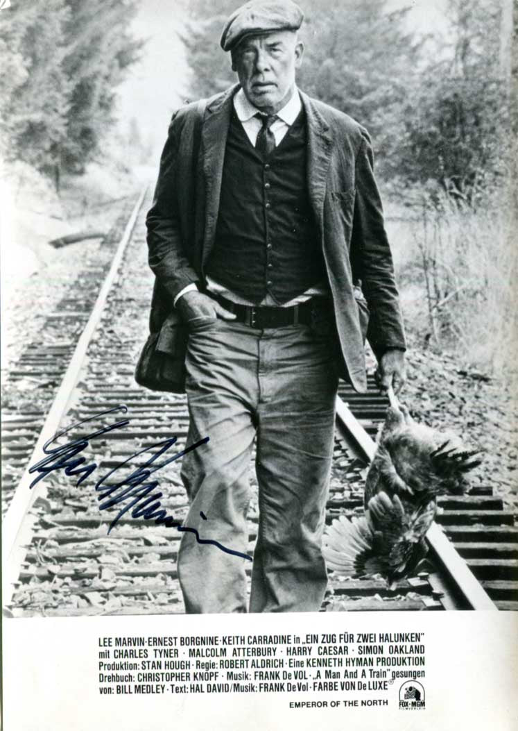 Lee Marvin & Ernest Borgnine Autographs