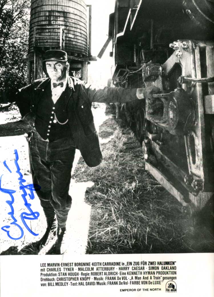 Lee Marvin & Ernest Borgnine Autographs