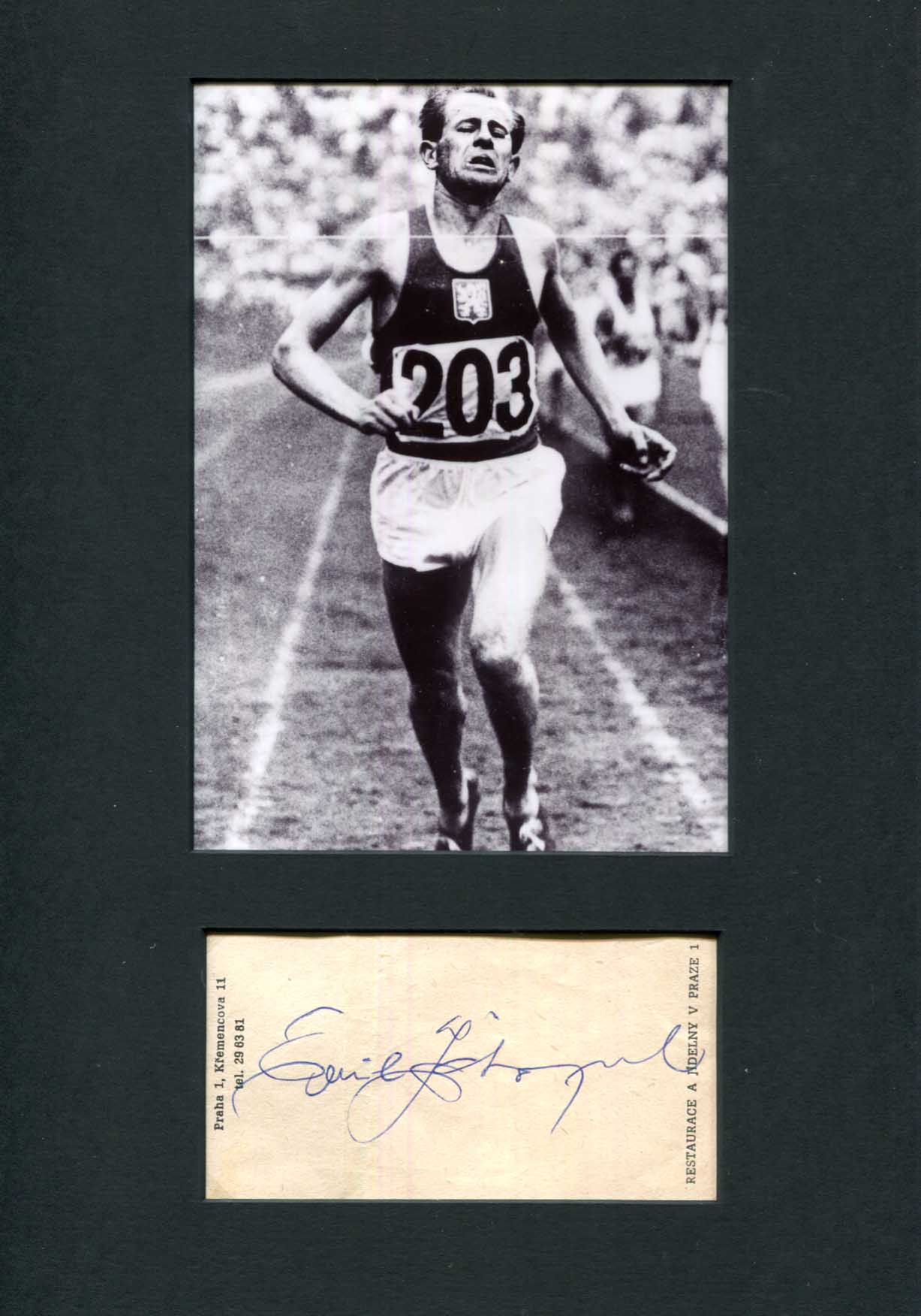 Emil Zatopek Autograph Autogramm | ID 15765743206781