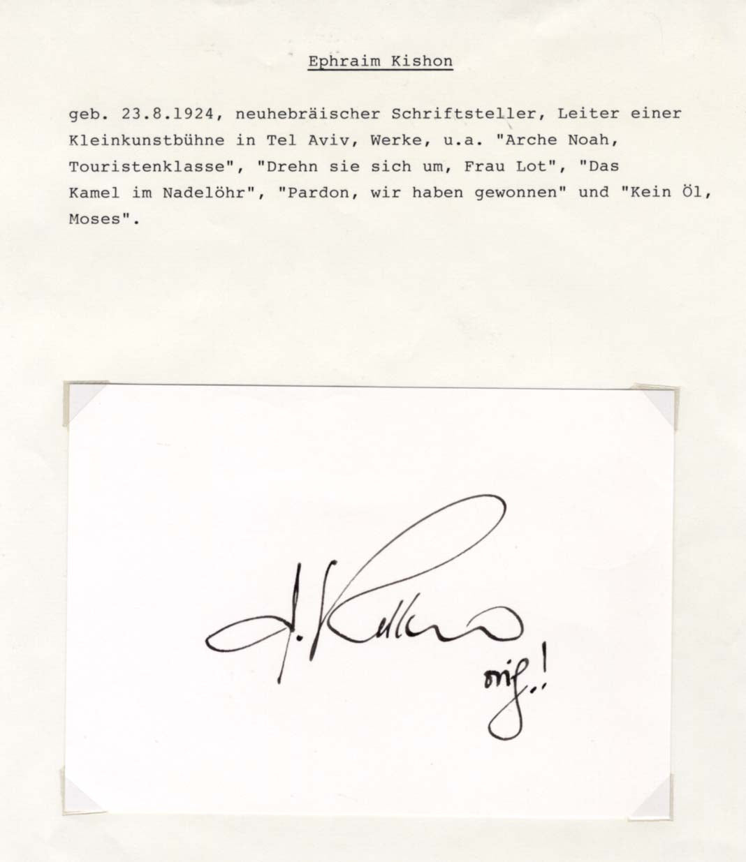 Internationale Schiftsteller (40) Autogramme