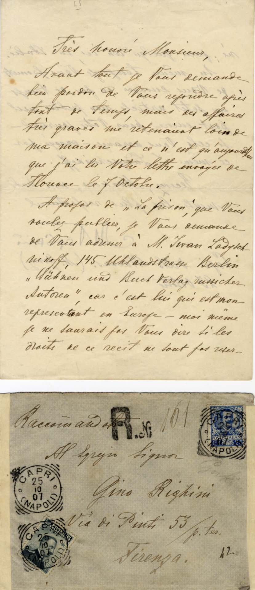 Maxim Gorky Autograph