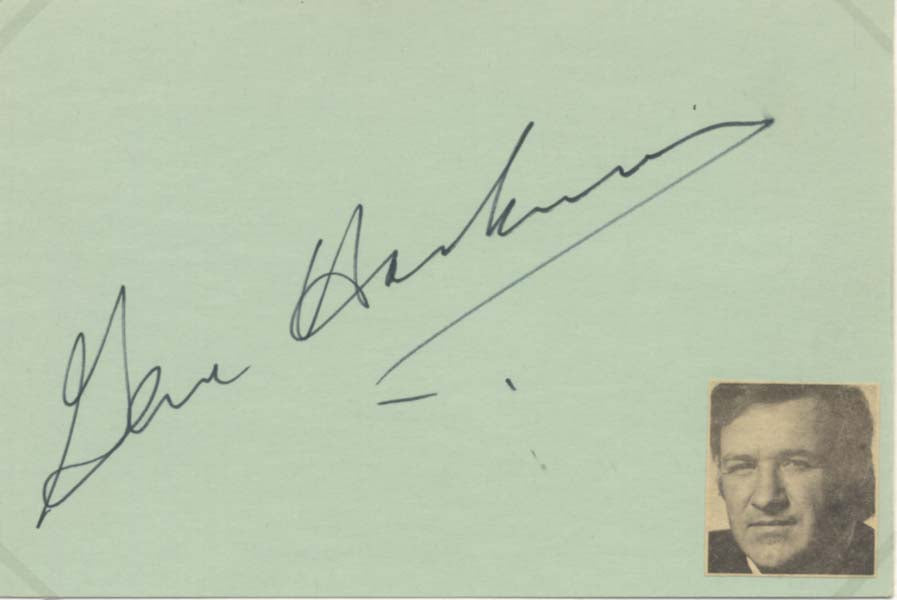 Gene Hackman & Matt Dillon Autographs
