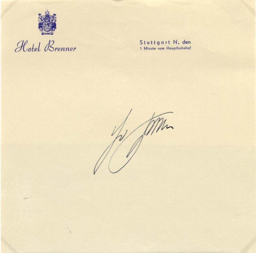 Ferdinand Porsche Autograph Autogramm | ID 15778020622717