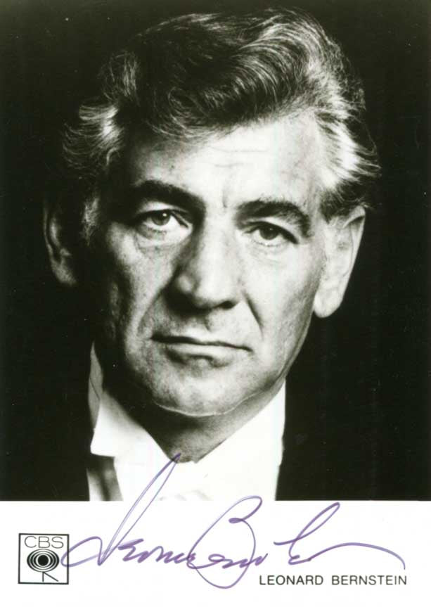 Leonard Bernstein Autograph Autogramm | ID 15780979966333