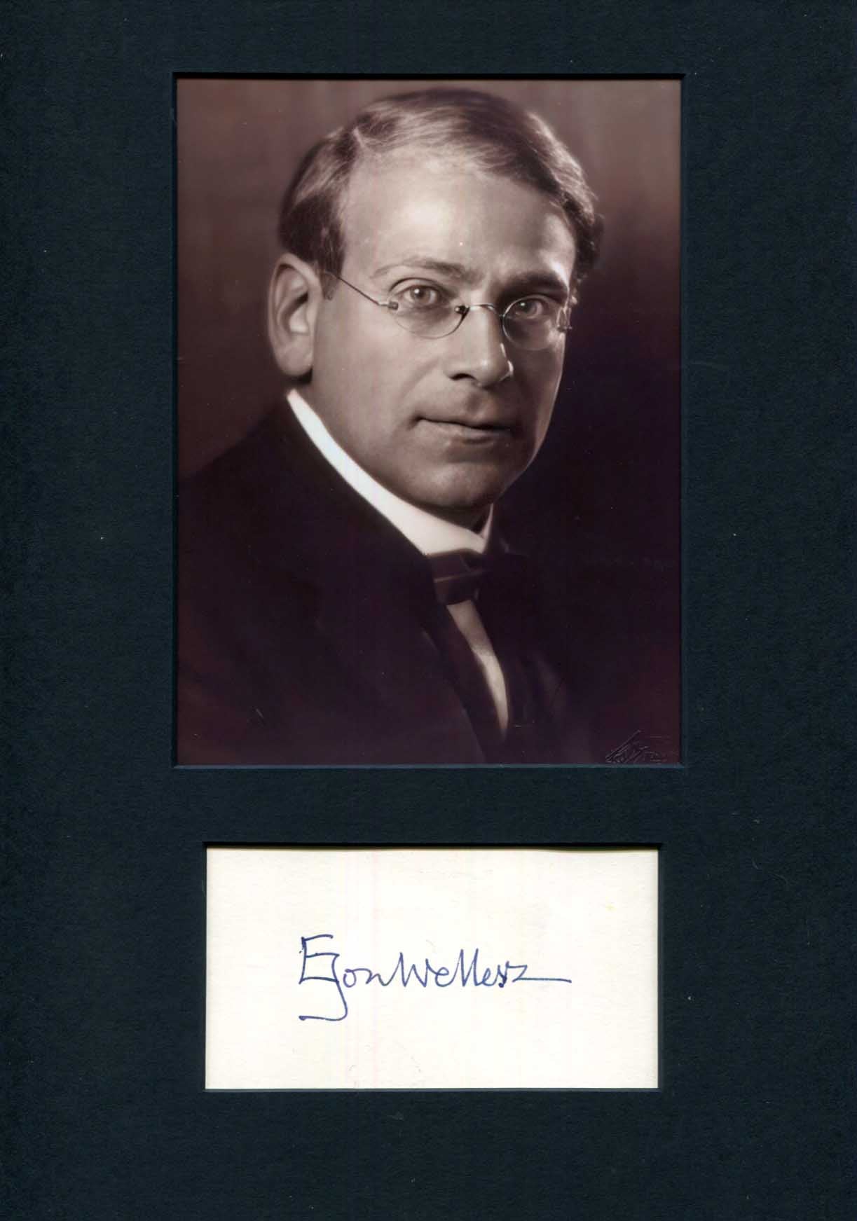 Egon Joseph Wellesz Autograph Autogramm | ID 15781012898173