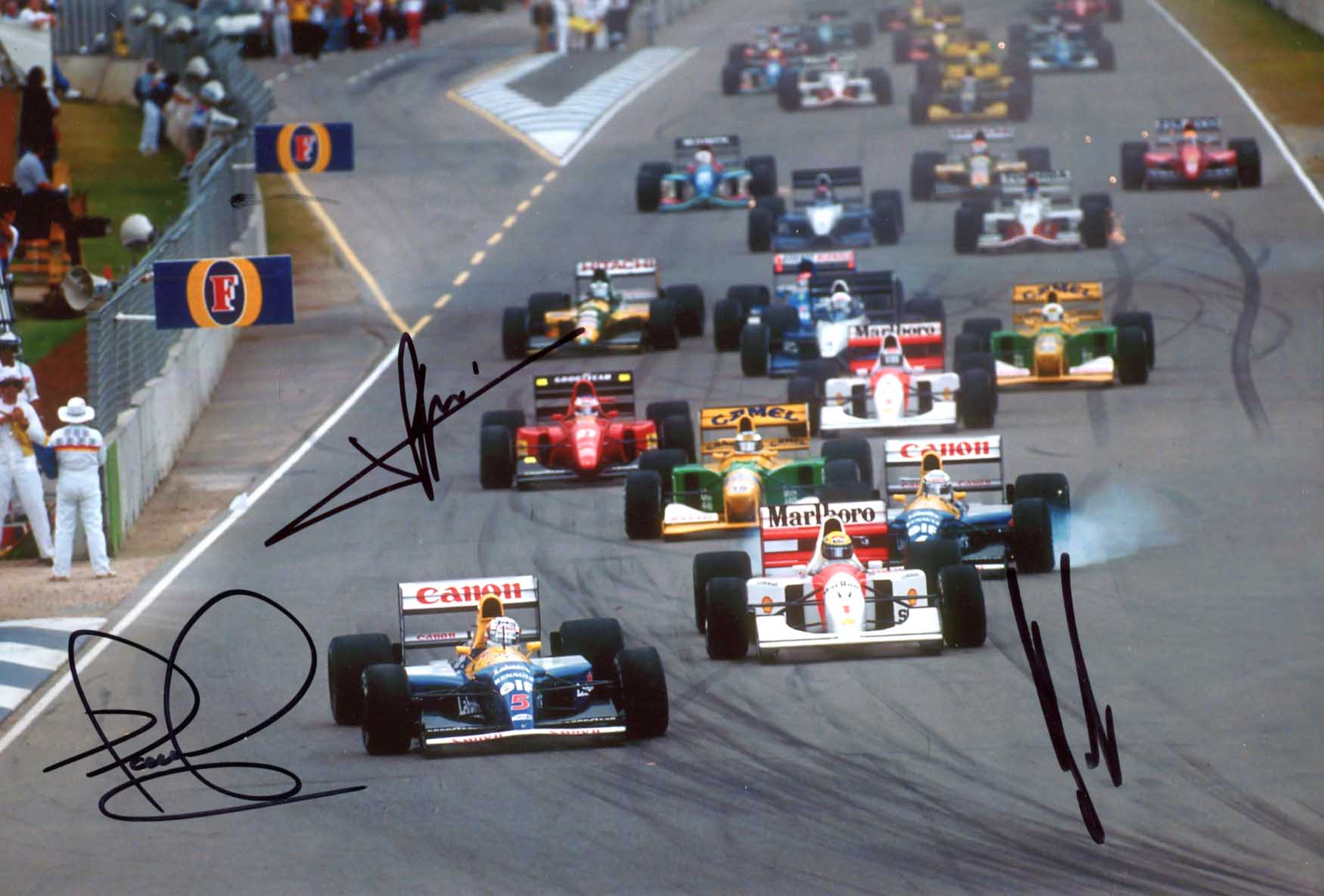 Nigel Mansell &amp; others Autograph Autogramm | ID 15781437997437