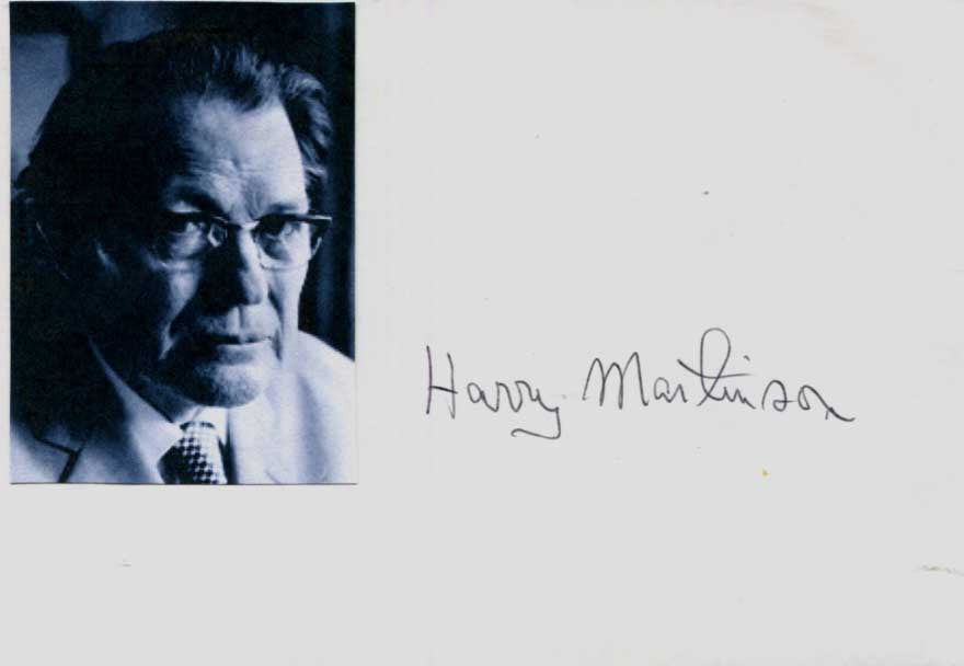 Harry Martinson Autograph Autogramm | ID 15790043365757