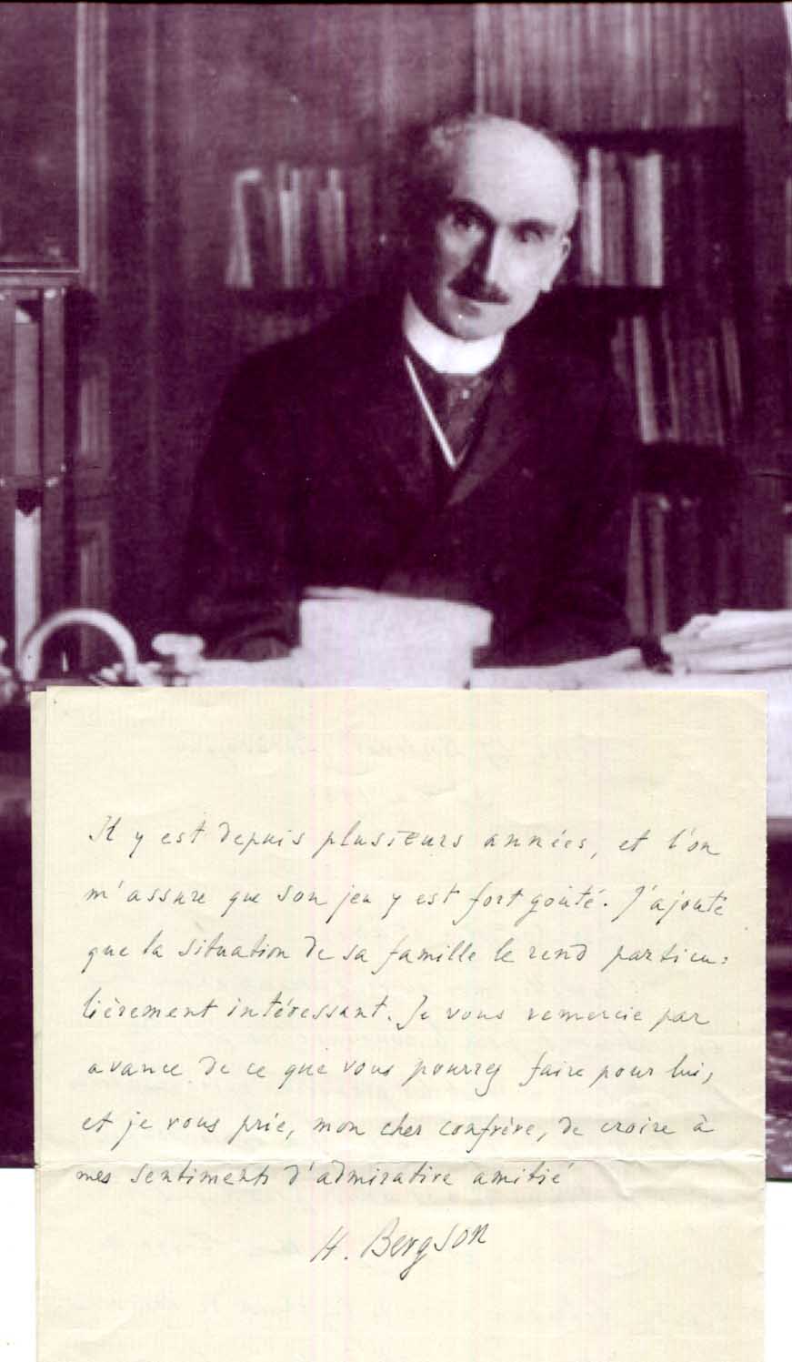 Henri Bergson Autograph