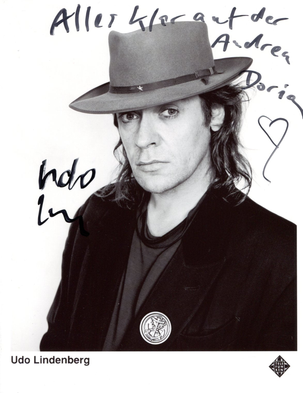 Udo Lindenberg Autograph Autogramm | ID 15793061462397
