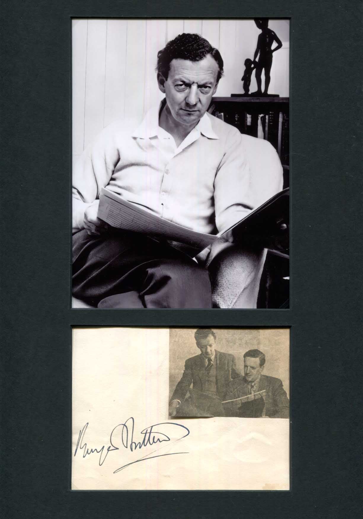 Benjamin Britten Autograph Autogramm | ID 15794161353085