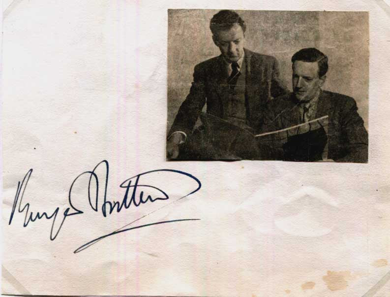 Benjamin Britten Autograph Autogramm | ID 15794161353085