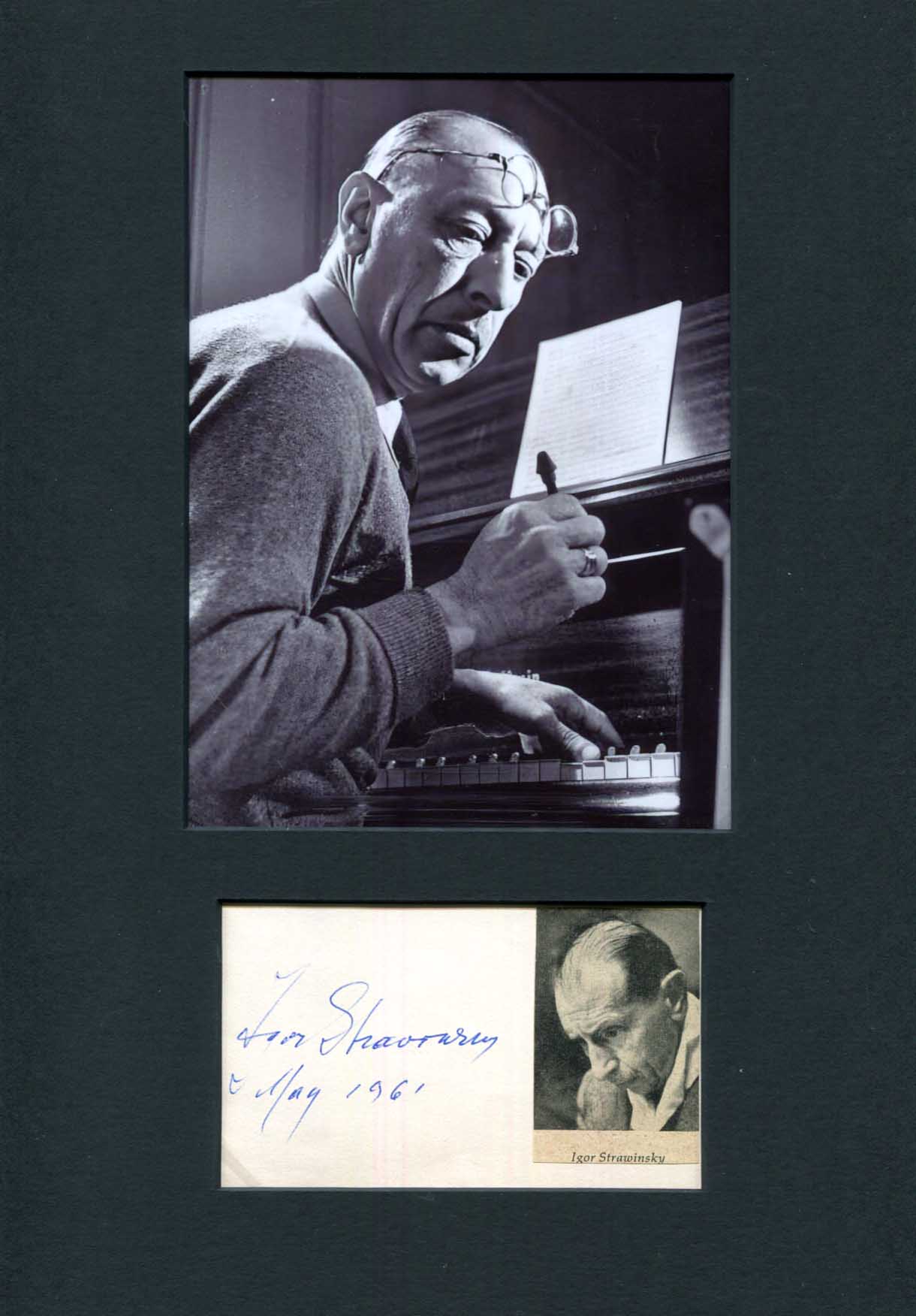 Igor Stravinsky Autograph Autogramm | ID 15794164695421