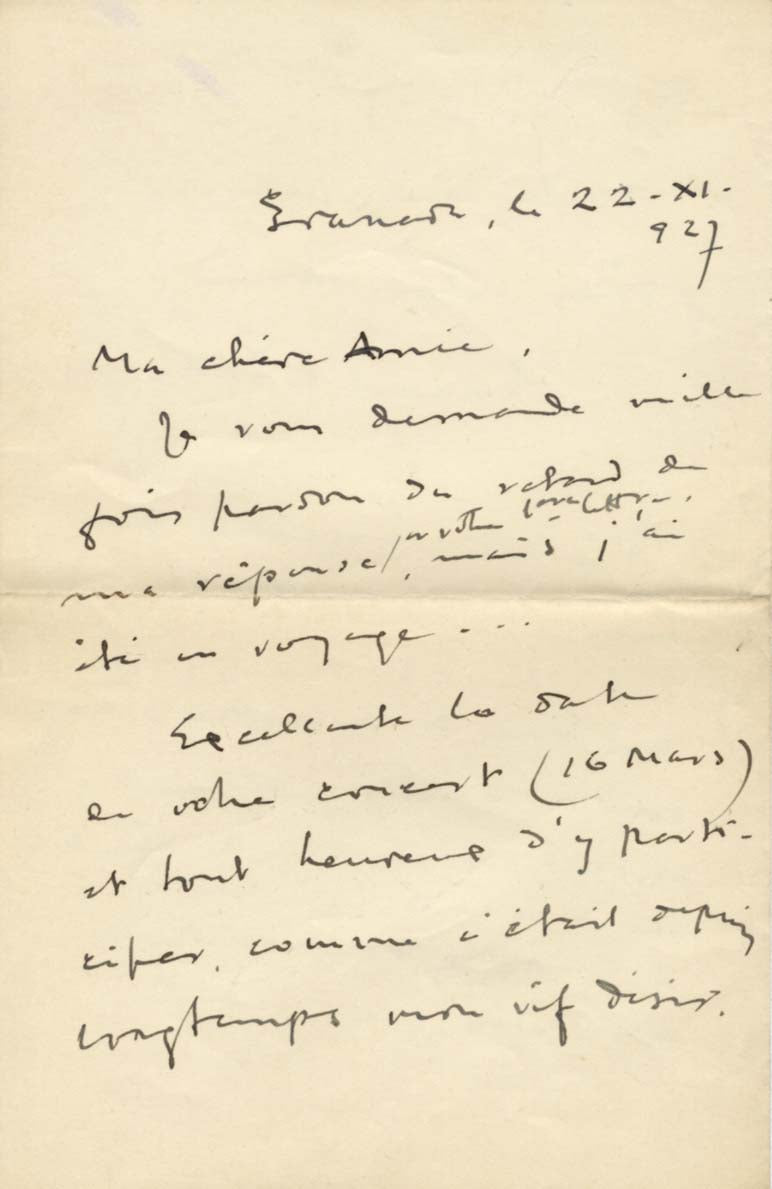 Manuel de Falla Autograph Autogramm | ID 15794601918845