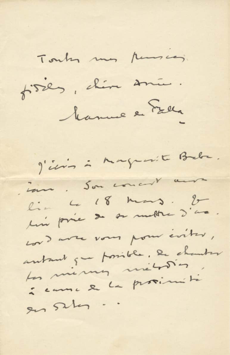 Manuel de Falla Autograph Autogramm | ID 15794601918845