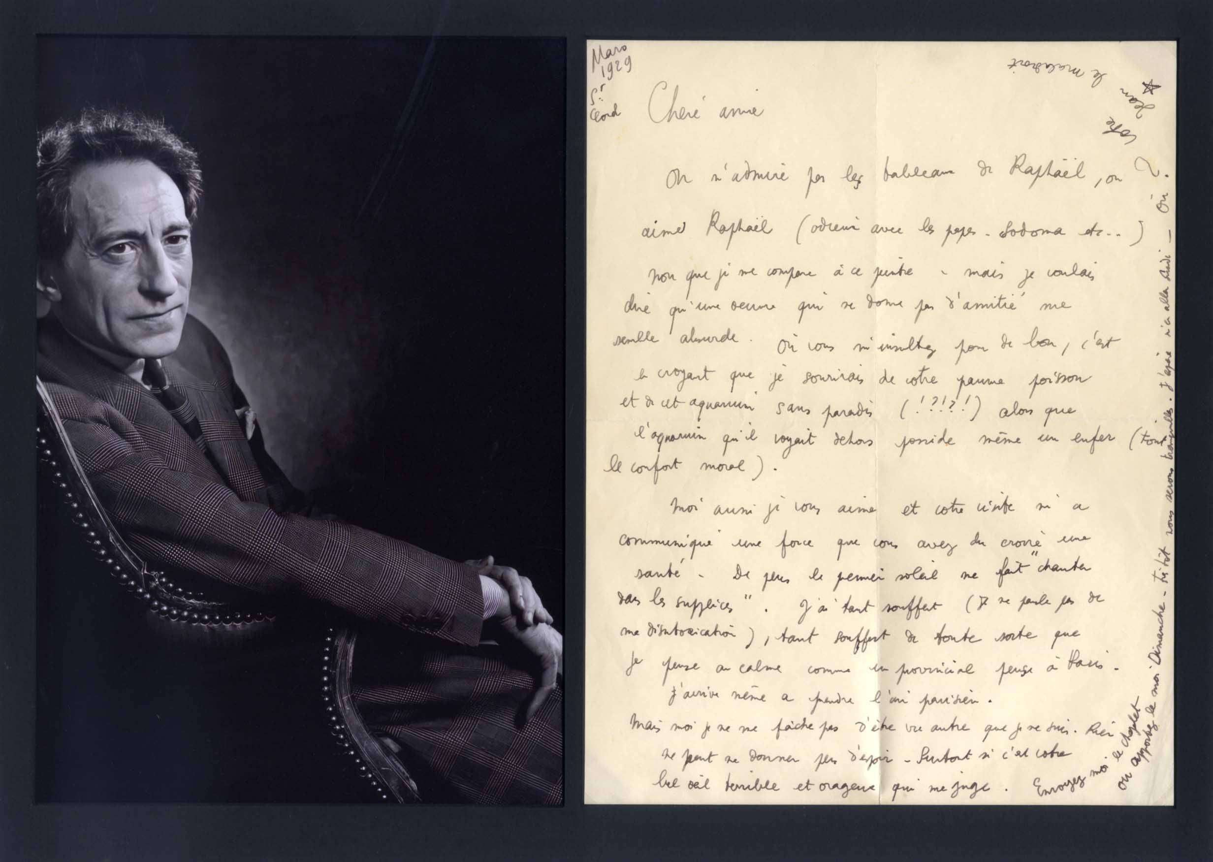 Jean Cocteau Autograph