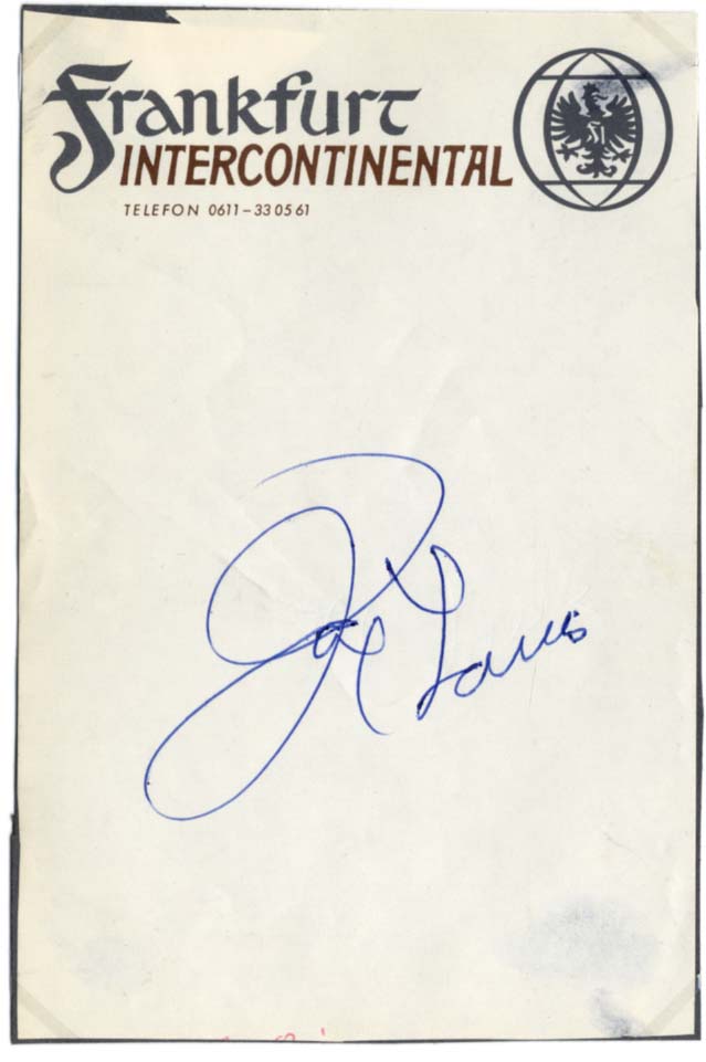 Joe Louis & Max Schmeling Autographs