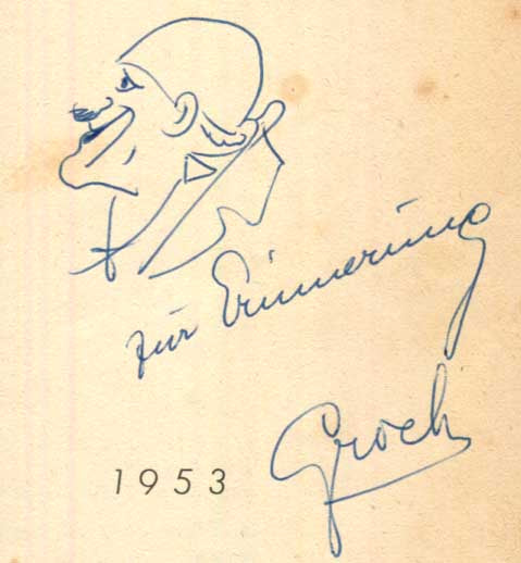 Grock Autograph