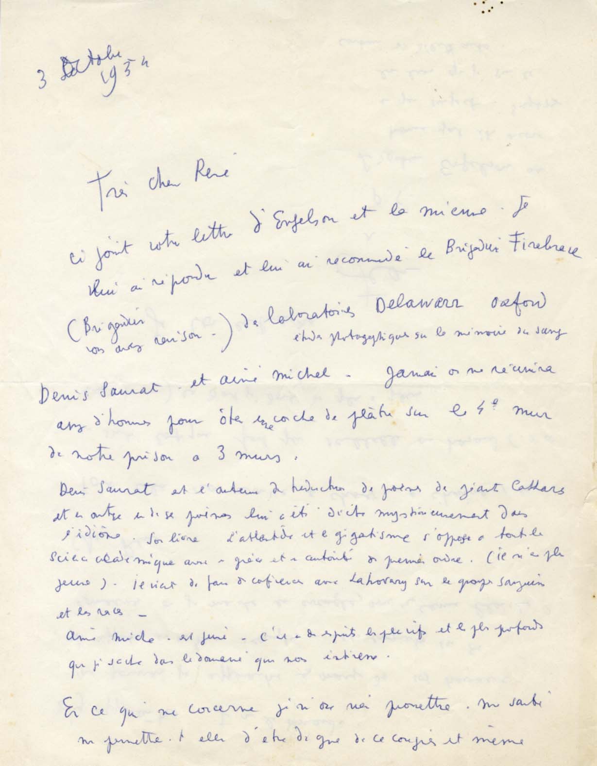 Jean Cocteau Autograph