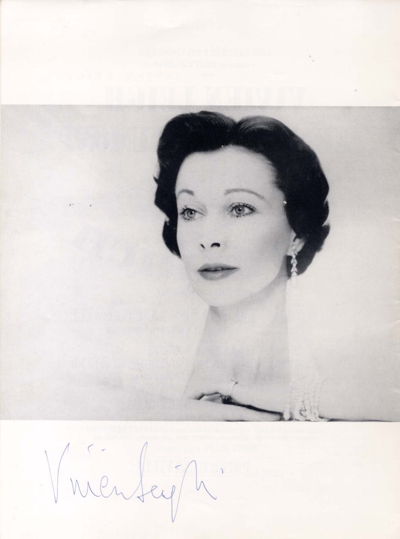 Vivien Leigh Autograph