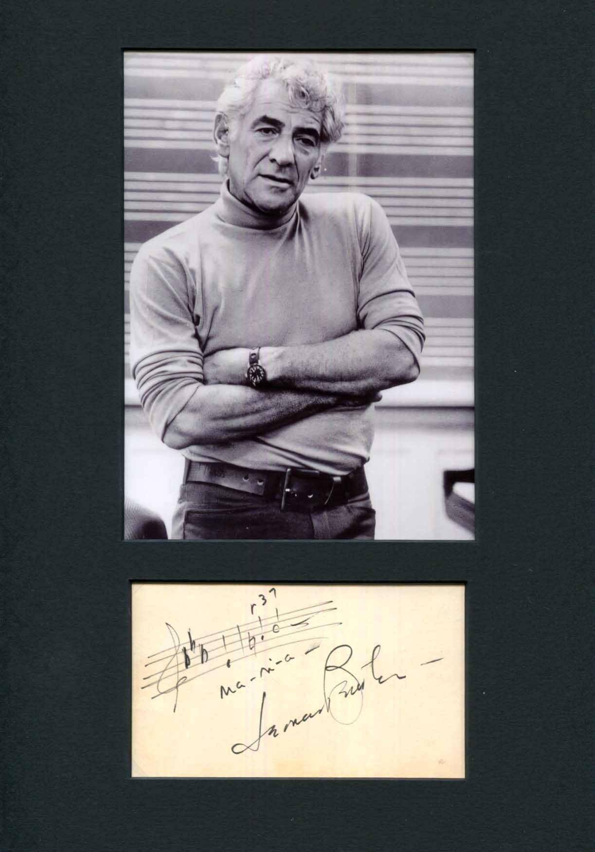 Leonard Bernstein Autograph