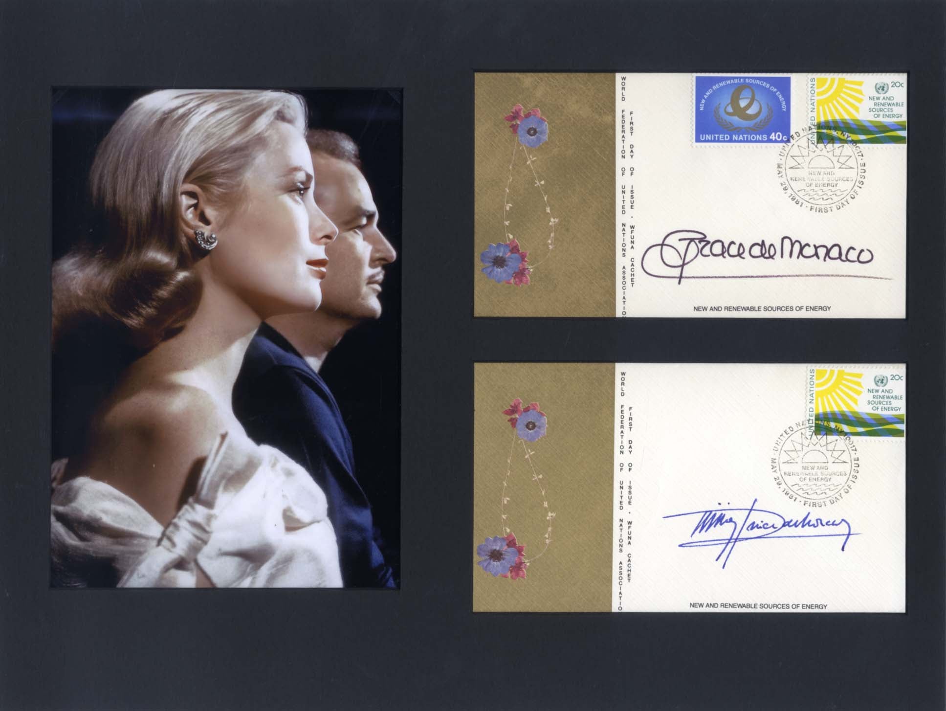 Rainier & Grace de Monaco Autographs