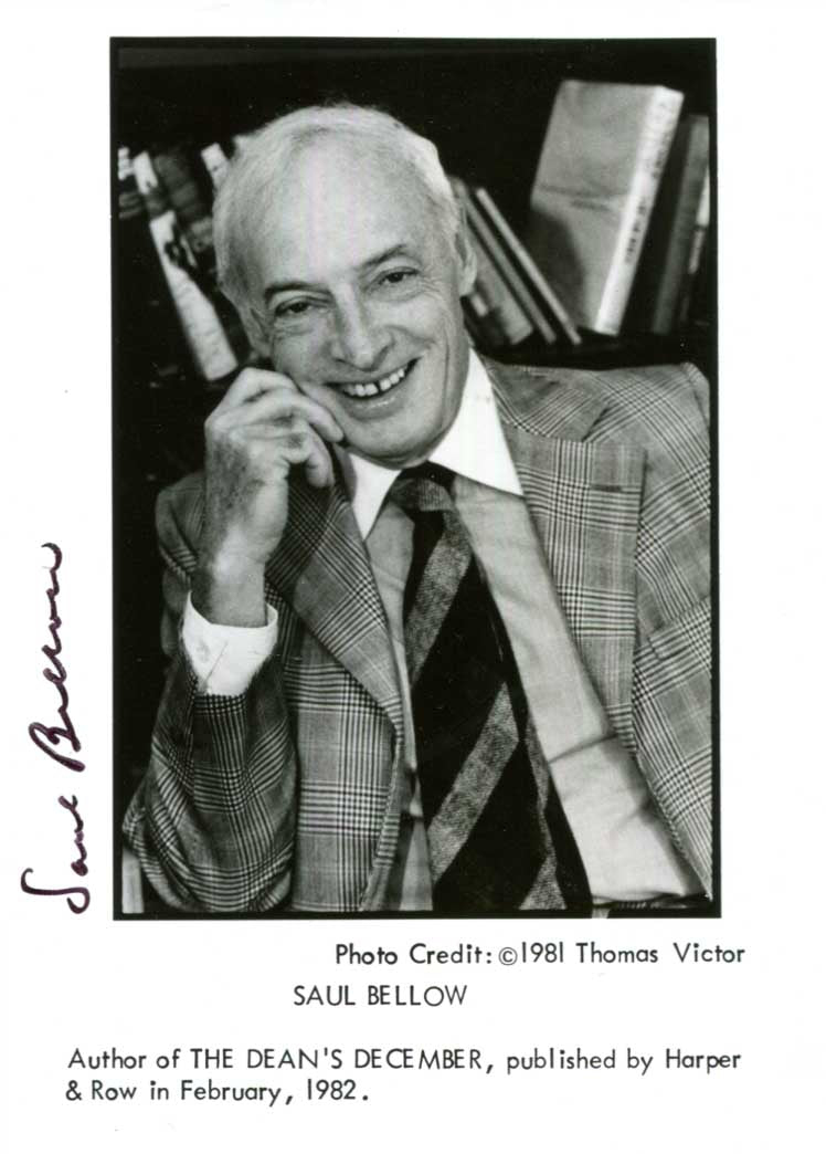 Saul Bellow Autograph Autogramm | ID 15826377245053