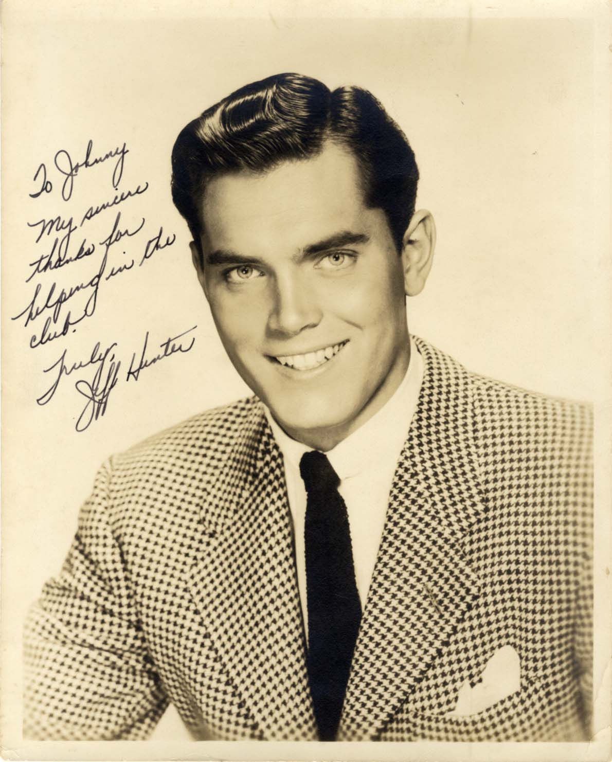 Jeffrey Hunter Autograph