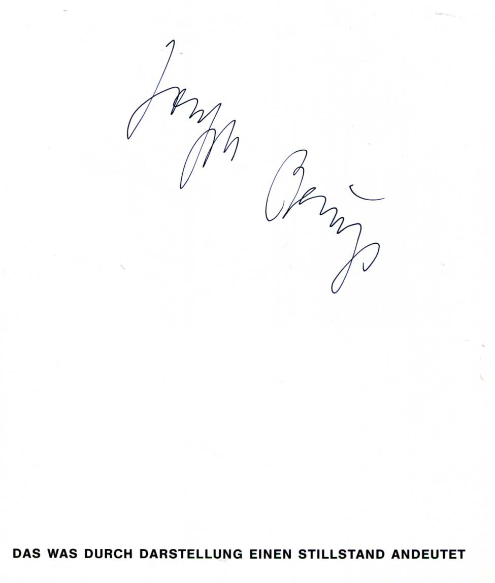 Joseph Beuys Autograph